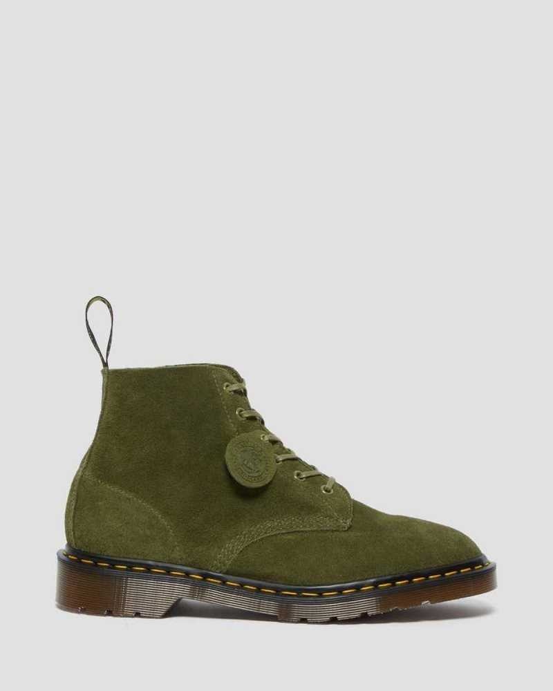 Dr Martens 101 Semsket Skinn Ankle Boots Made In England Herre Grønn | XEORU0129