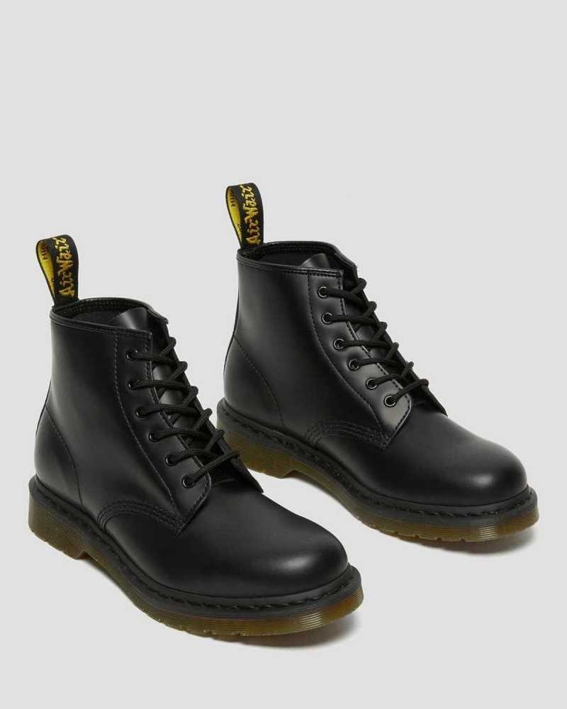 Dr Martens 101 Smooth Lær Ankle Boots Støvletter Herre Svarte | NRYJO7043