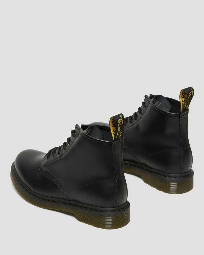 Dr Martens 101 Smooth Lær Ankle Boots Støvletter Herre Svarte | NRYJO7043