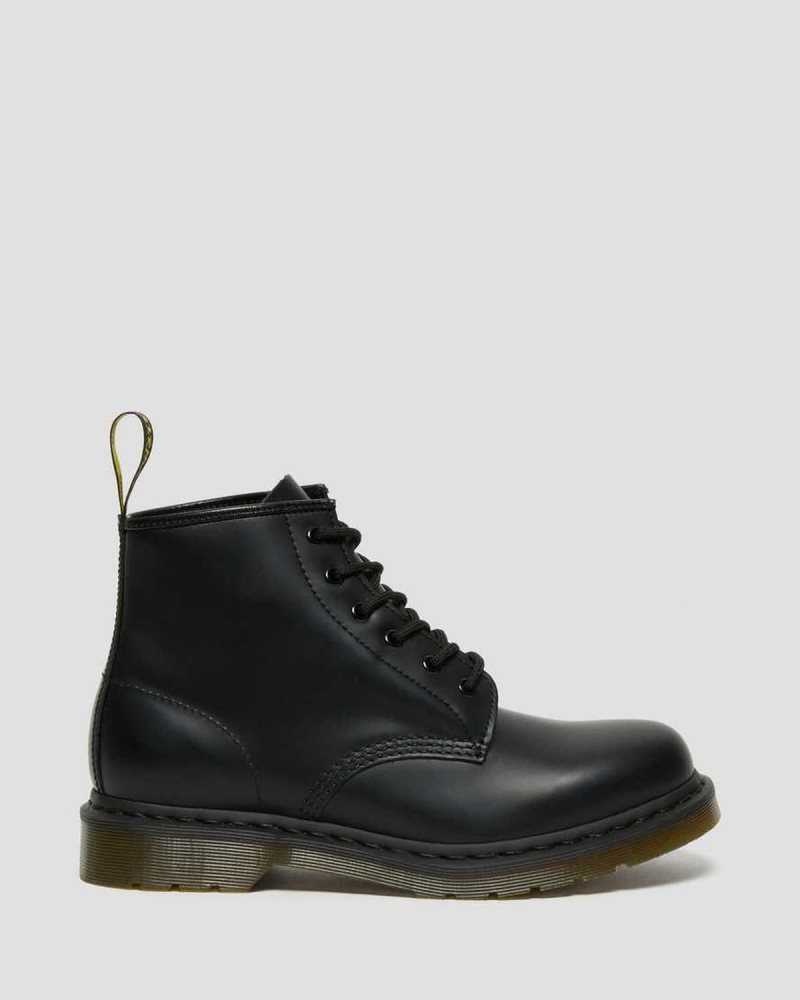 Dr Martens 101 Smooth Lær Ankle Boots Støvletter Herre Svarte | NRYJO7043