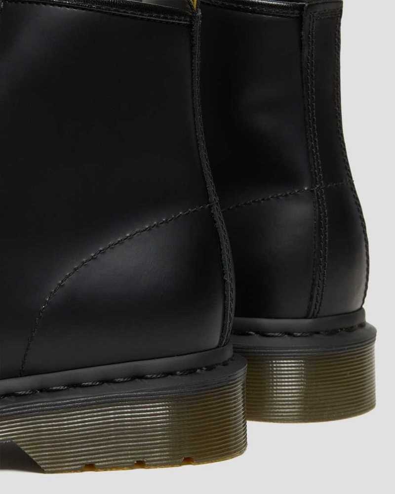 Dr Martens 101 Smooth Lær Ankle Boots Støvletter Herre Svarte | NRYJO7043