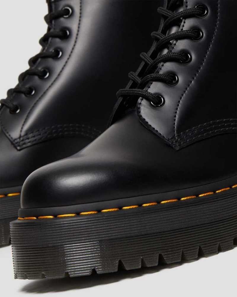 Dr Martens 101 Smooth Lær Platform Ankle Boots Originals Sko Dame Svarte | DWAHQ9813