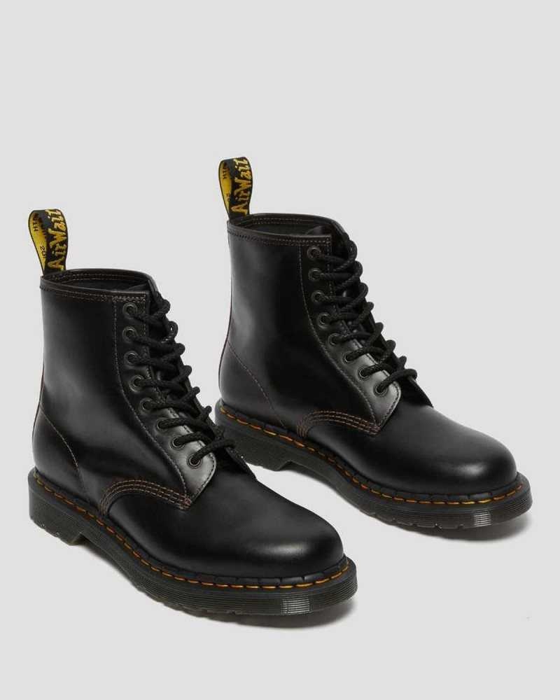 Dr Martens 1460 Abruzzo Lær Blonder Up Boots Støvler Herre Svarte Brune | UAIWF0324