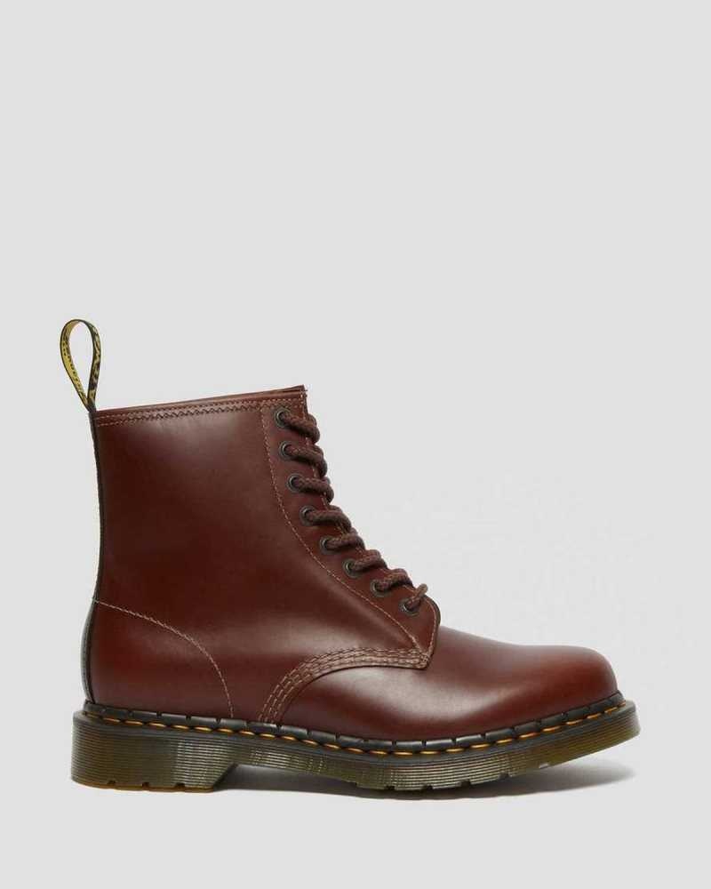 Dr Martens 1460 Abruzzo Lær Blonder Up Boots Støvletter Herre Brune Svarte | RESPU5698