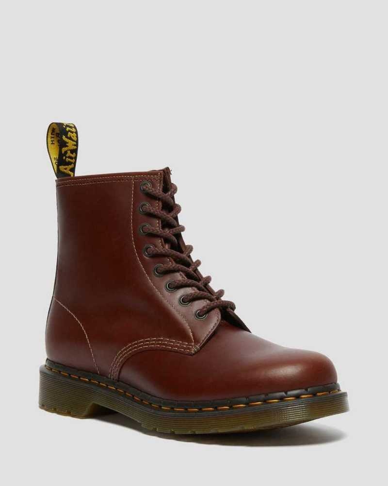 Dr Martens 1460 Abruzzo Lær Blonder Up Boots Støvletter Herre Brune Svarte | RESPU5698