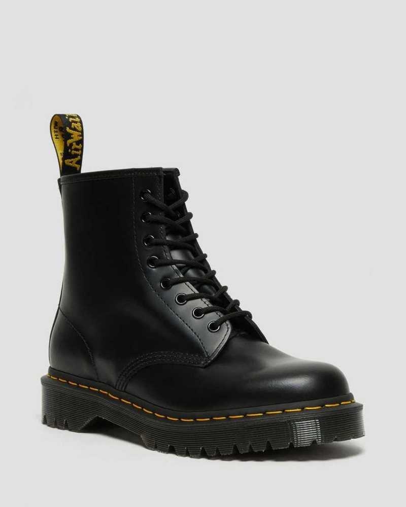 Dr Martens 1460 Bex Smooth Lær Platform Boots Støvletter Herre Svarte | ZQHNB1532