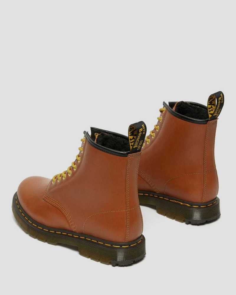 Dr Martens 1460 DM's Wintergrip Lær Blonder Up Boots Vinterstøvler Herre Brune | FXLKI7269