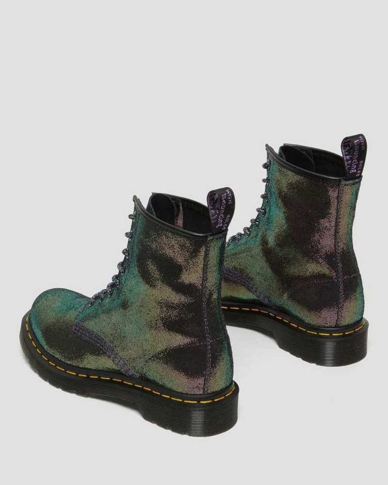 Dr Martens 1460 Disco Iridescent Semsket Skinn Blonder Up Boots Støvler Dame Lilla | EVWUH3102