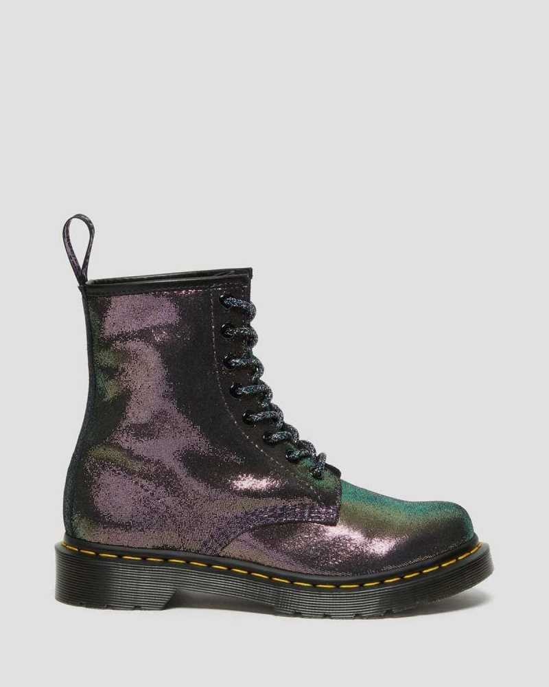 Dr Martens 1460 Disco Iridescent Semsket Skinn Blonder Up Boots Støvler Dame Lilla | EVWUH3102