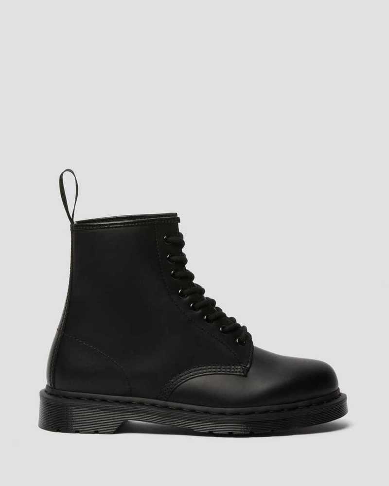 Dr Martens 1460 Mono Smooth Lær Blonder Up Boots Støvletter Herre Svarte | BQGWT2815