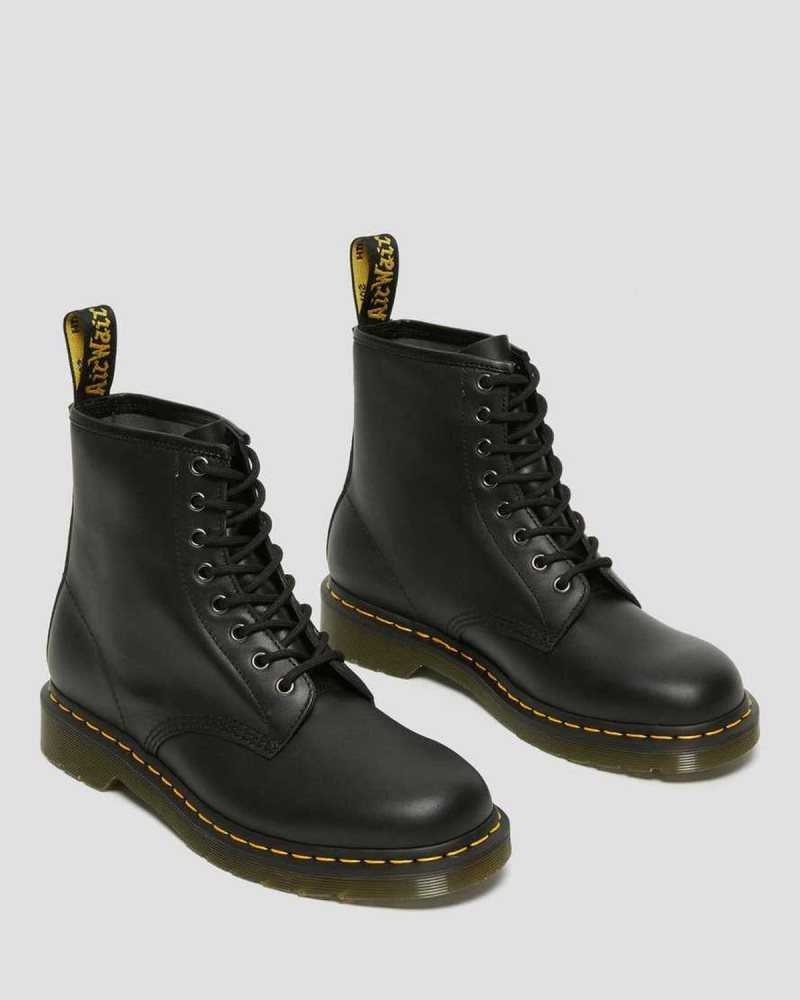 Dr Martens 1460 Nappa Lær Blonder Up Boots Støvletter Herre Svarte | GBQHU0851