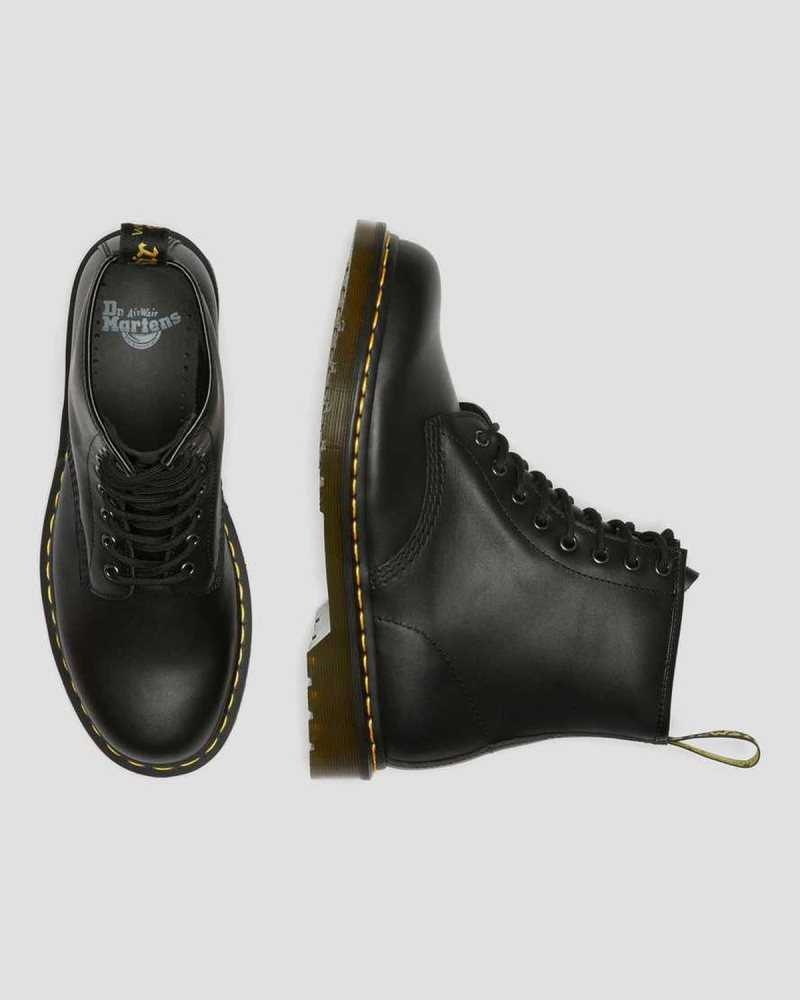 Dr Martens 1460 Nappa Lær Blonder Up Boots Støvletter Herre Svarte | GBQHU0851