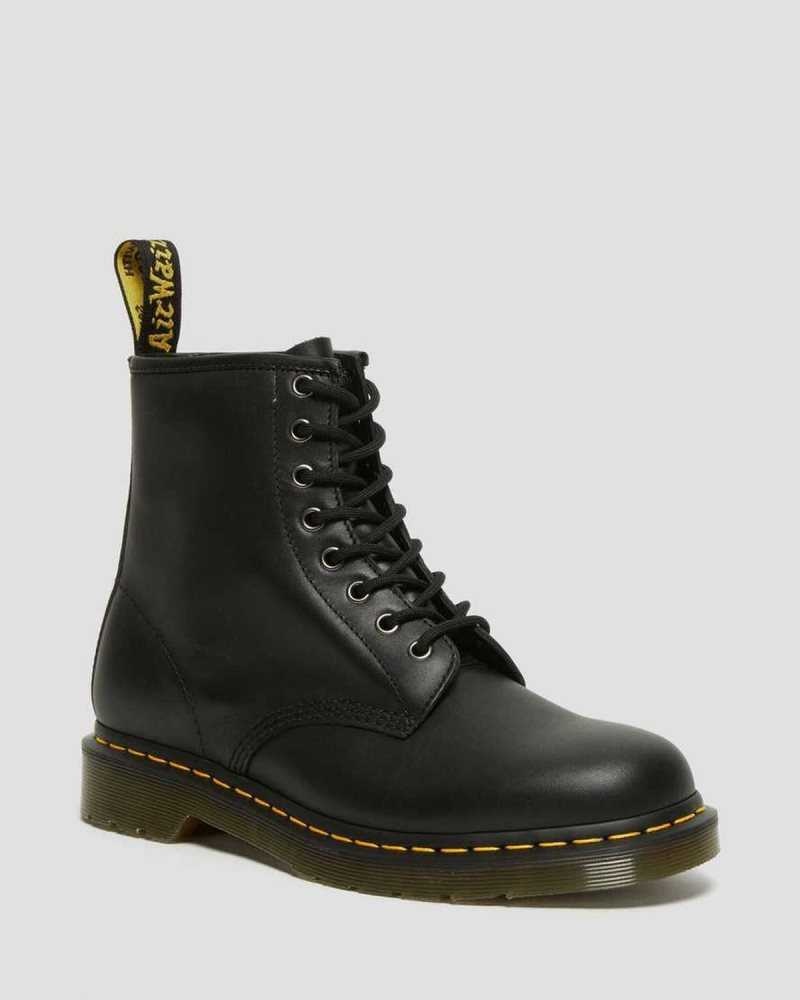 Dr Martens 1460 Nappa Lær Blonder Up Boots Støvletter Herre Svarte | GBQHU0851