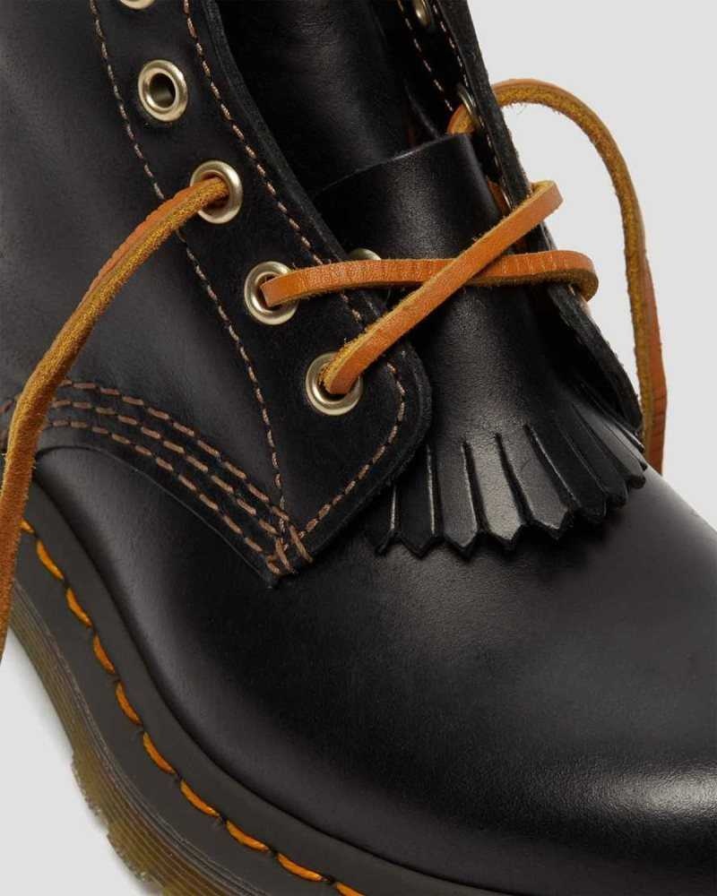 Dr Martens 1460 Pascal Abruzzo Lær Boots Støvler Dame Svarte | WOPAZ3178