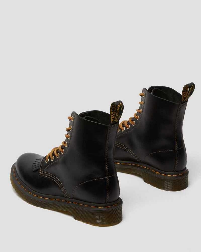 Dr Martens 1460 Pascal Abruzzo Lær Boots Støvler Dame Svarte | WOPAZ3178