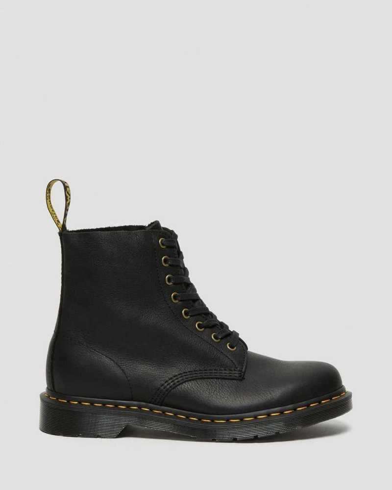 Dr Martens 1460 Pascal Ambassador Lær Blonder Up Boots Støvletter Dame Svarte | FJVKE6179