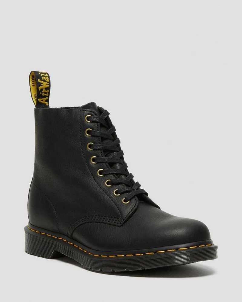 Dr Martens 1460 Pascal Ambassador Lær Blonder Up Boots Støvletter Dame Svarte | FJVKE6179