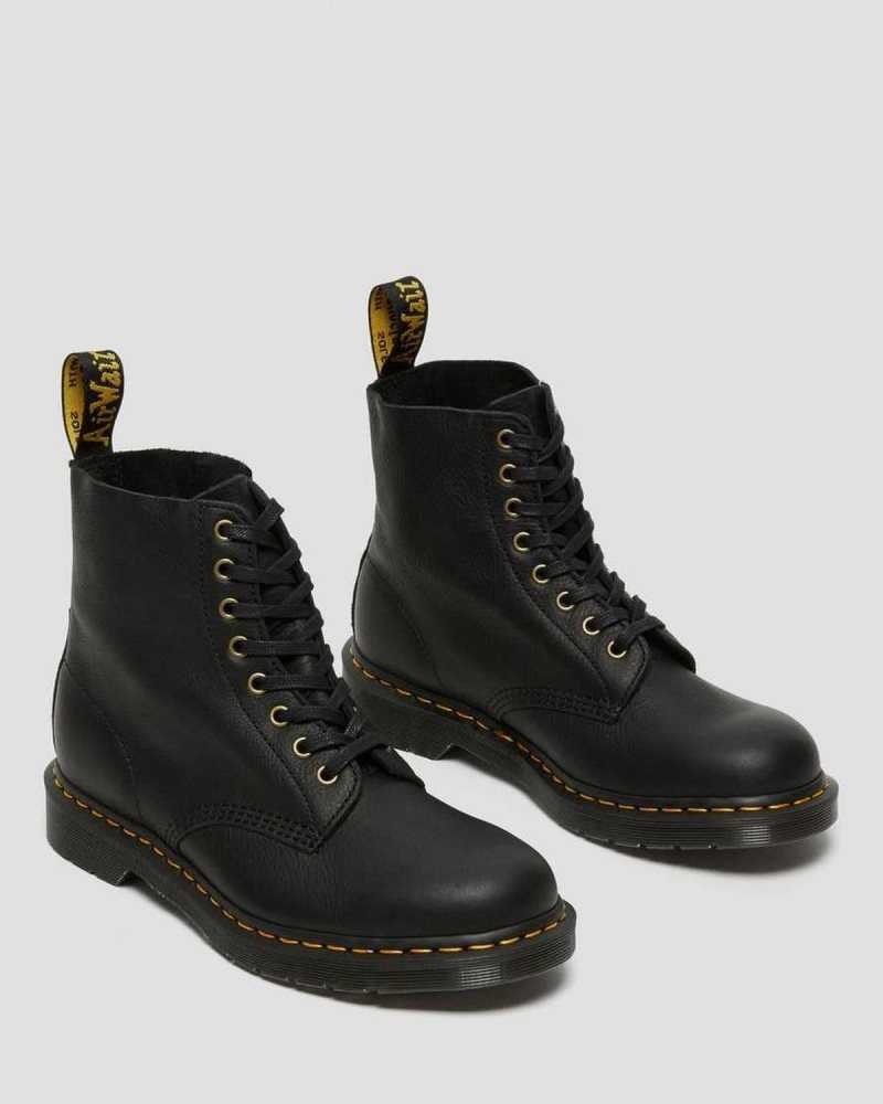 Dr Martens 1460 Pascal Ambassador Lær Blonder Up Boots Støvler Dame Svarte | SLMVP0762