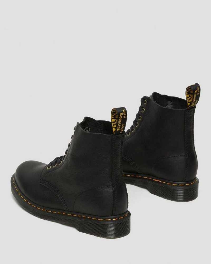 Dr Martens 1460 Pascal Ambassador Lær Blonder Up Boots Støvler Dame Svarte | SLMVP0762