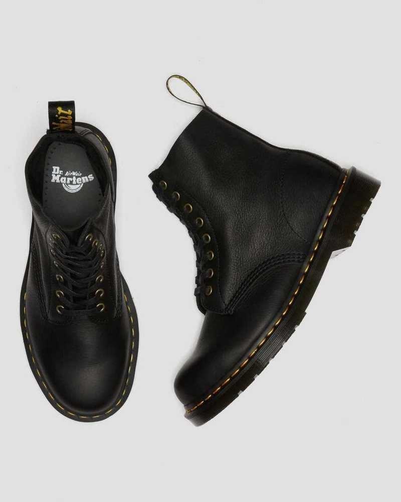 Dr Martens 1460 Pascal Ambassador Lær Blonder Up Boots Støvler Dame Svarte | SLMVP0762