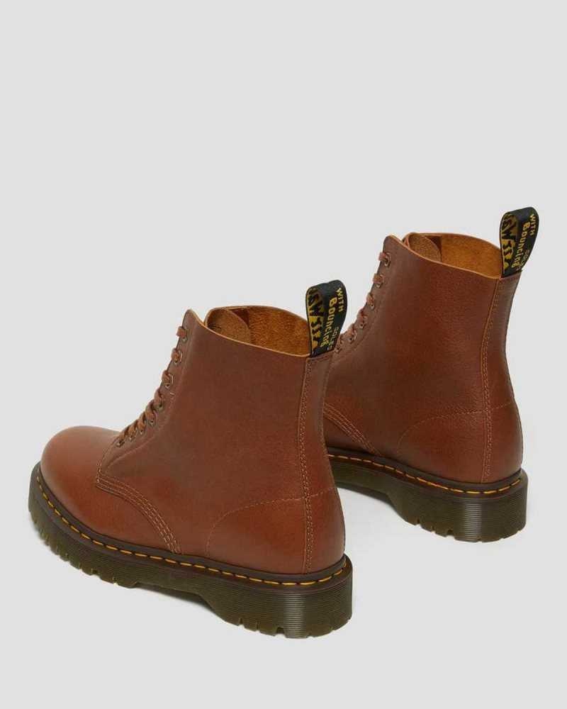 Dr Martens 1460 Pascal Bex Lær Blonder Up Boots Originals Sko Dame Brune | DXIPG2950