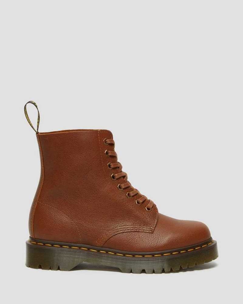 Dr Martens 1460 Pascal Bex Lær Blonder Up Boots Originals Sko Dame Brune | DXIPG2950