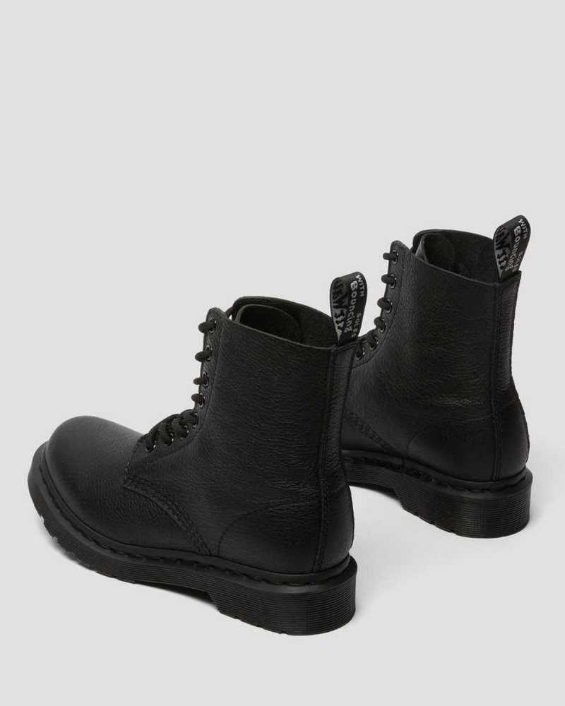 Dr Martens 1460 Pascal Mono Blonder Up Boots Støvletter Dame Svarte | RDQFU6890