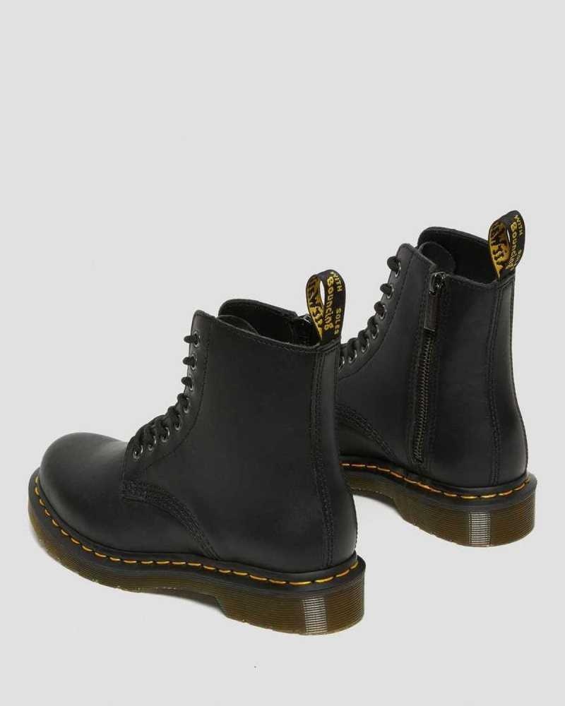 Dr Martens 1460 Pascal Nappa Glidelås Boots Støvletter Dame Svarte | CGXZB8429