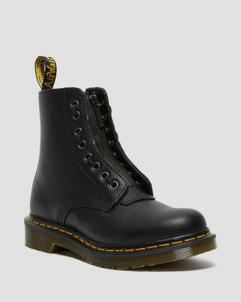 Dr Martens 1460 Pascal Nappa Glidelås Boots Støvletter Dame Svarte | CGXZB8429