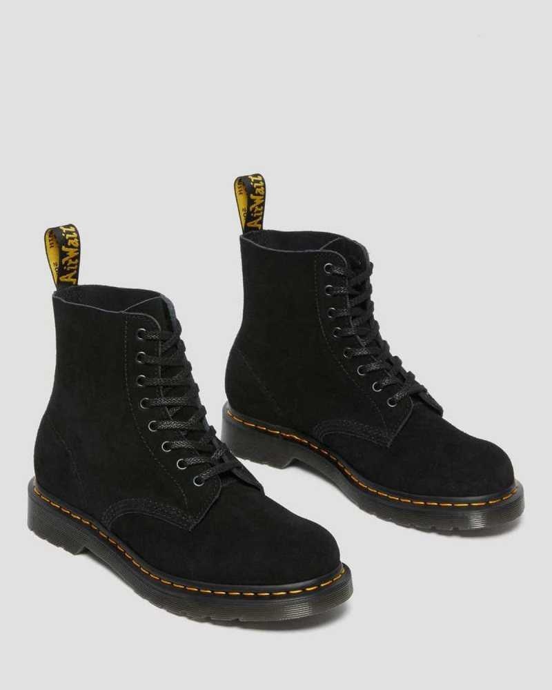 Dr Martens 1460 Pascal Semsket Skinn Blonder Up Boots Støvletter Herre Svarte | GFHSE6579