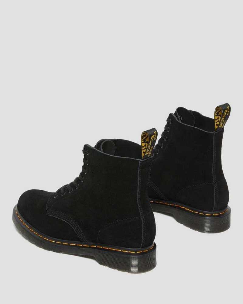 Dr Martens 1460 Pascal Semsket Skinn Blonder Up Boots Støvletter Herre Svarte | GFHSE6579