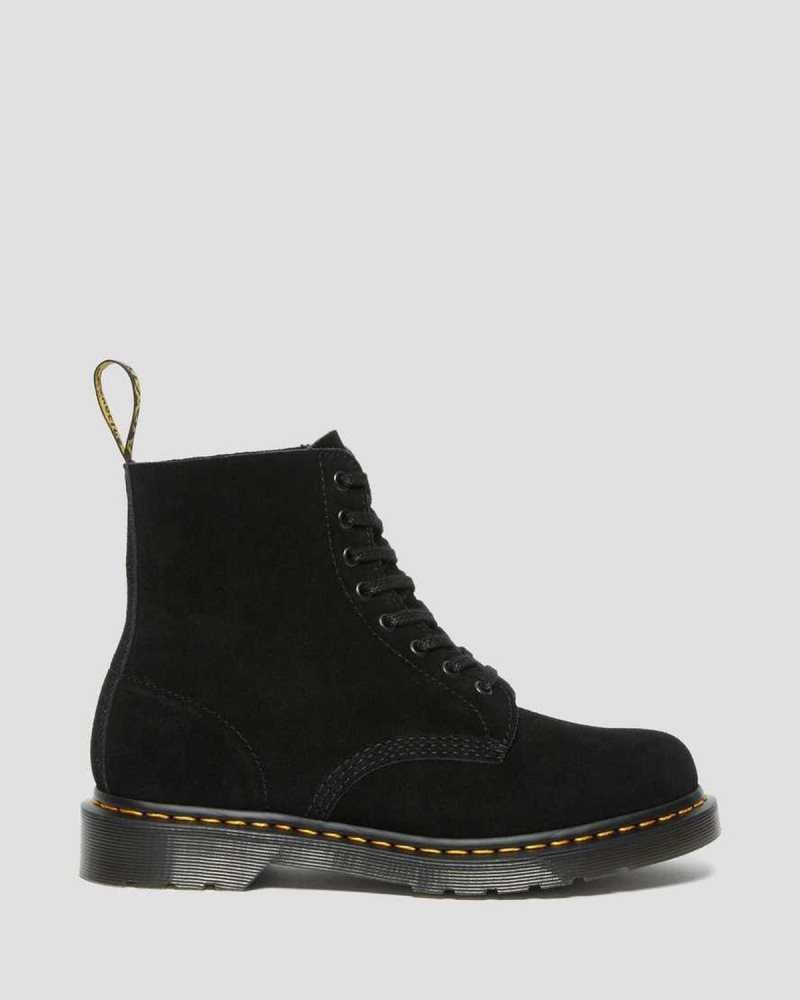 Dr Martens 1460 Pascal Semsket Skinn Blonder Up Boots Støvletter Herre Svarte | GFHSE6579