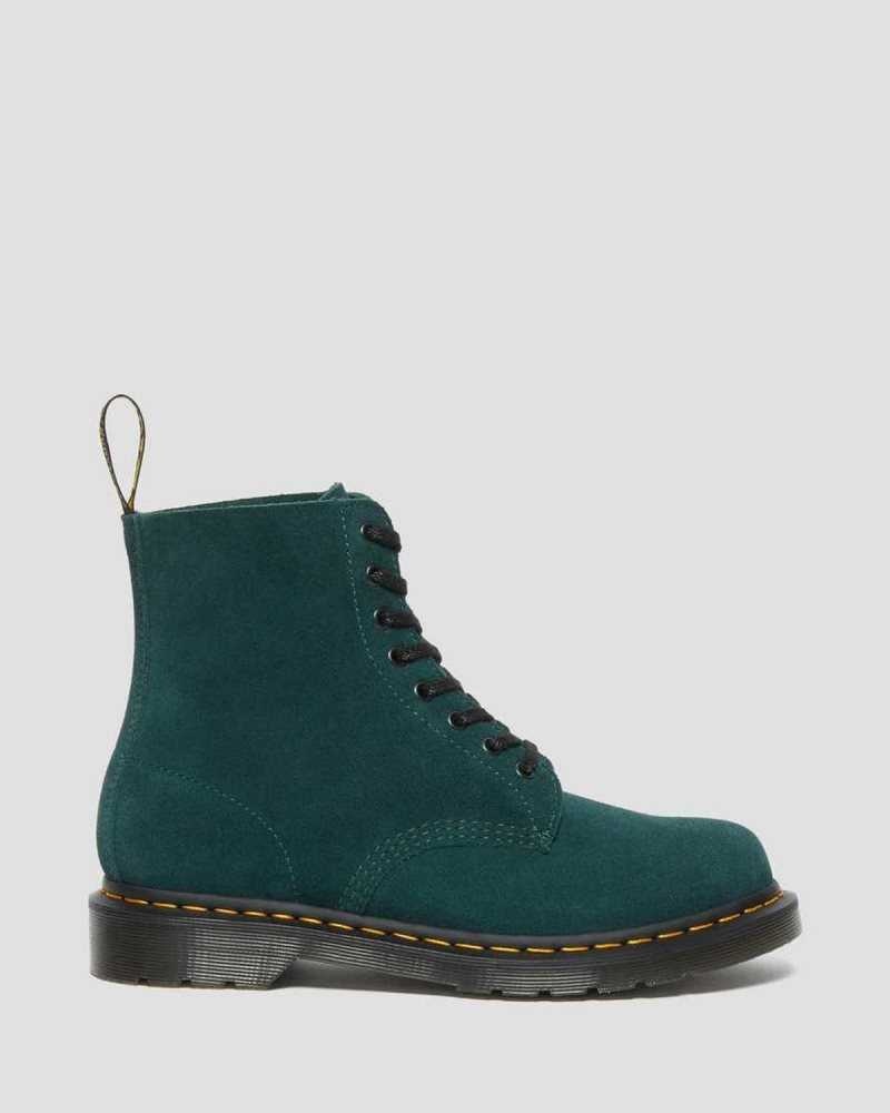 Dr Martens 1460 Pascal Semsket Skinn Blonder Up Boots Originals Sko Dame Grønn | WBCTO2063