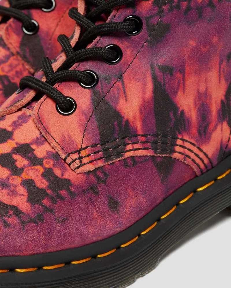 Dr Martens 1460 Pascal Tie Dye Lær Blonder Up Boots Støvler Dame Lilla | TCZXY6574