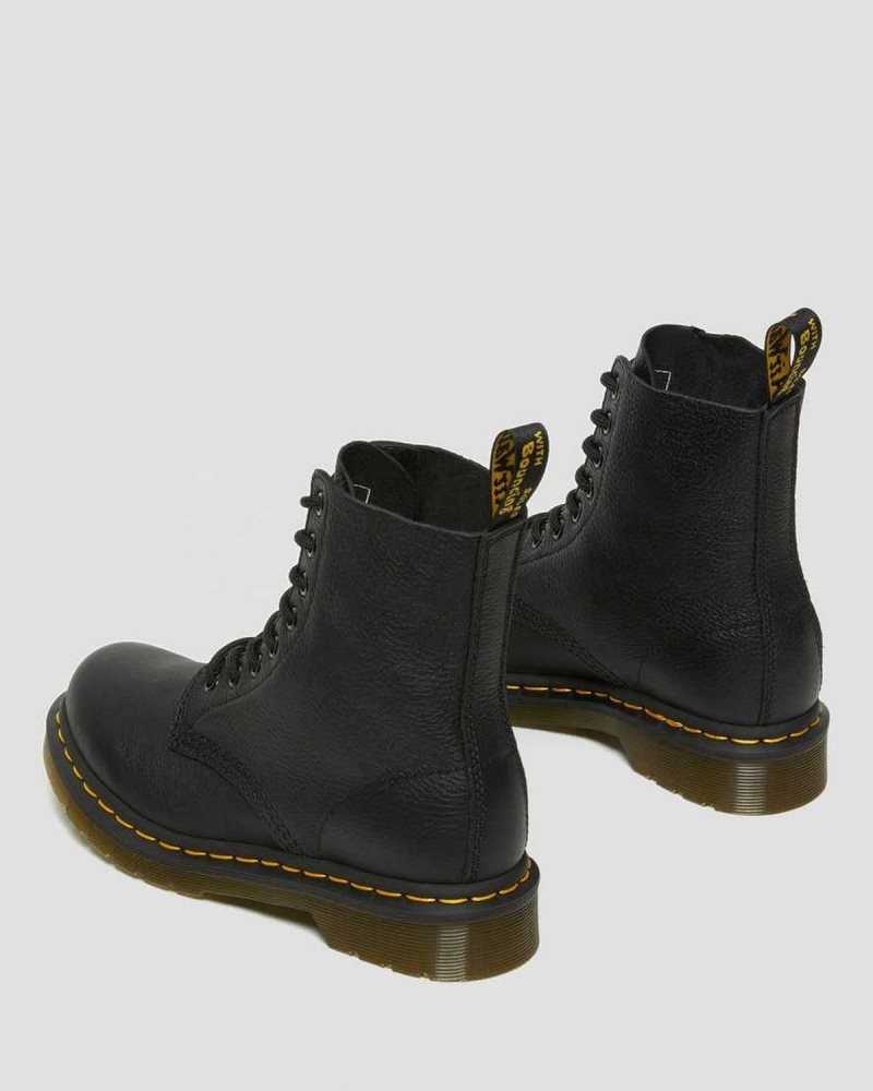 Dr Martens 1460 Pascal Virginia Lær Boots Støvler Dame Svarte | EJBVK8341