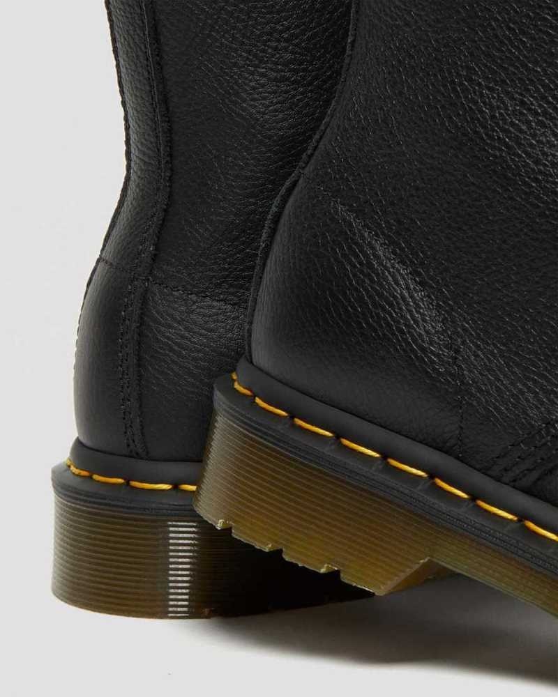 Dr Martens 1460 Pascal Virginia Lær Boots Støvler Dame Svarte | EJBVK8341