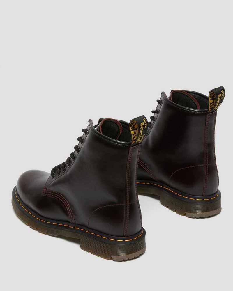 Dr Martens 1460 Slip Resistant Atlas Lær Blonder Up Boots Støvletter Herre Burgunder | FRKBJ6729