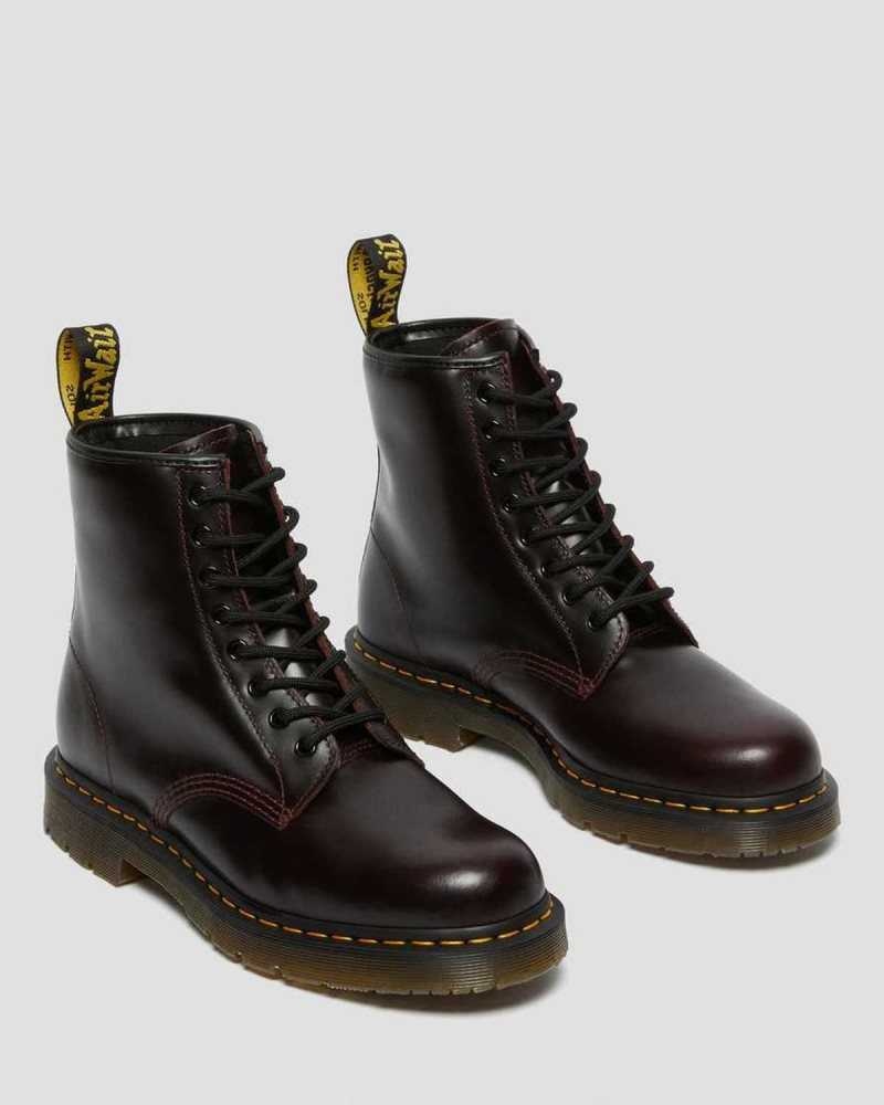 Dr Martens 1460 Slip Resistant Atlas Lær Blonder Up Boots Støvletter Dame Burgunder | FERXH4987