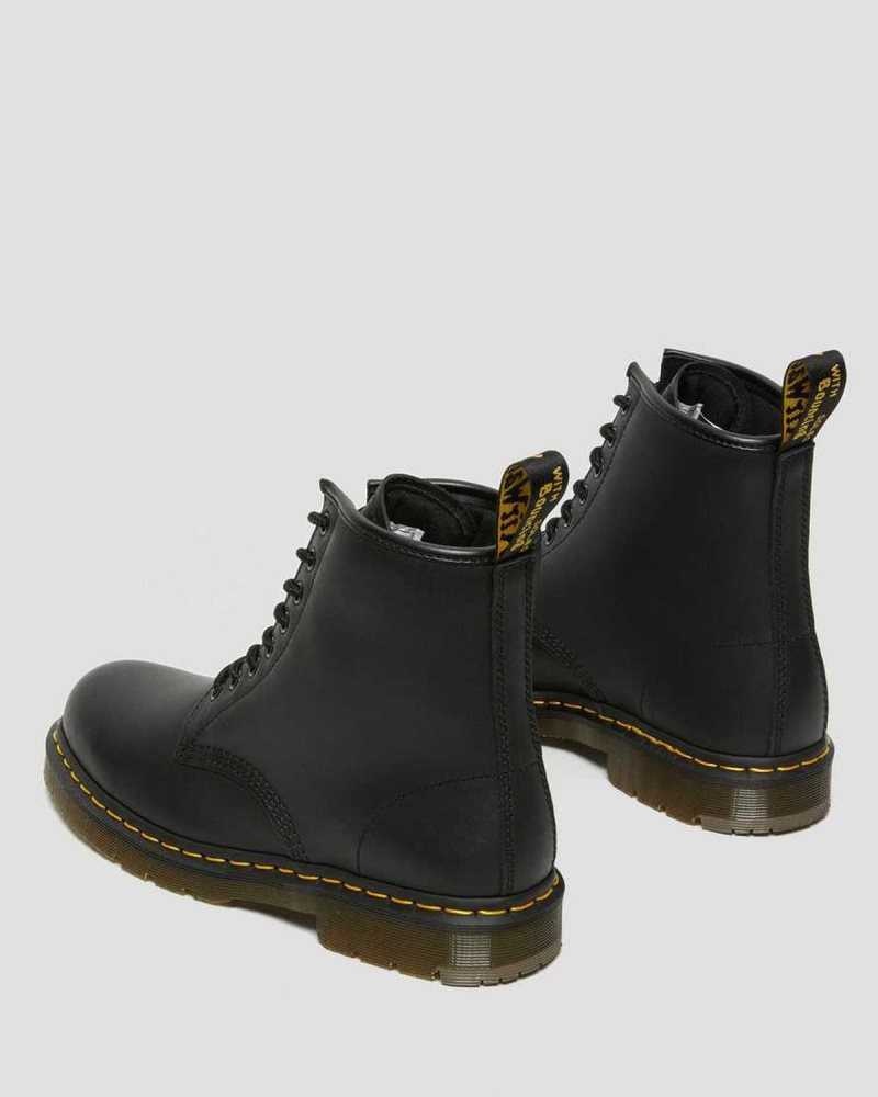 Dr Martens 1460 Slip Resistant Lær Blonder Up Boots Støvletter Herre Svarte | YZSAD6807