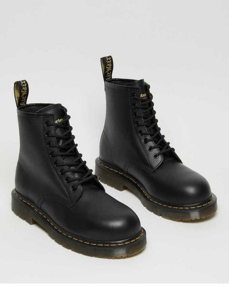 Dr Martens 1460 Slip Resistant Steel Tå Boots Støvletter Dame Svarte | FGXAL3248