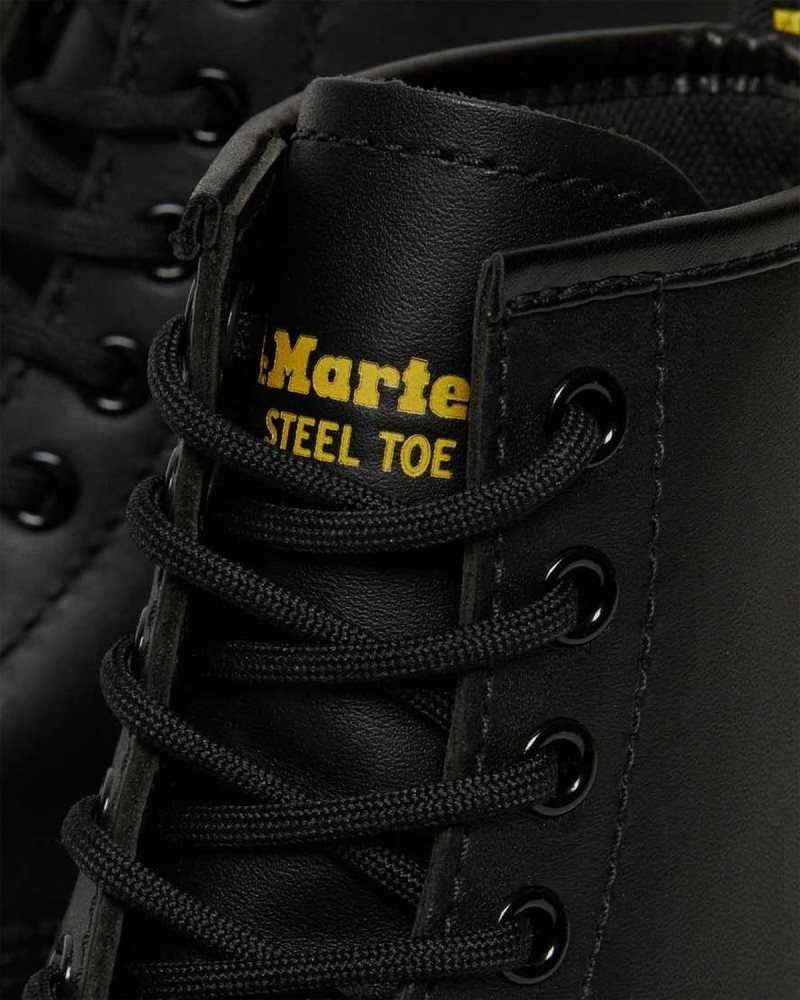 Dr Martens 1460 Slip Resistant Steel Tå Boots Støvletter Dame Svarte | FGXAL3248