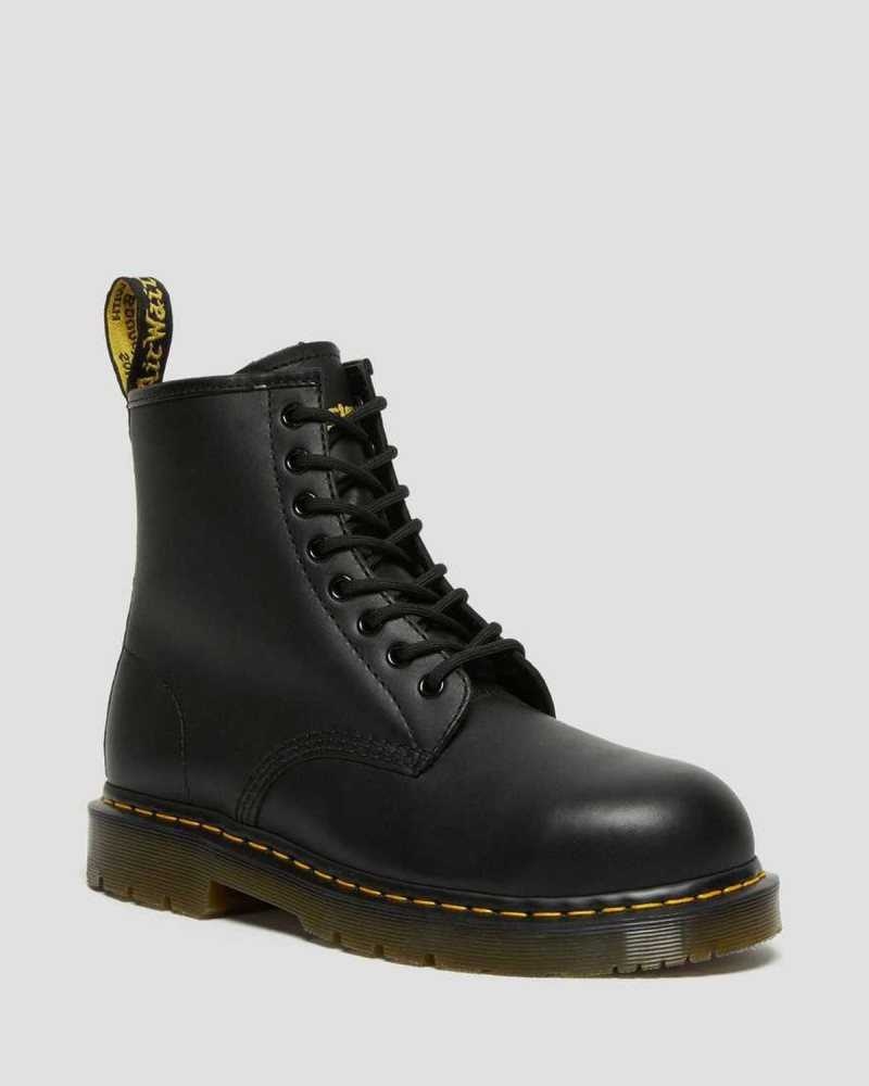 Dr Martens 1460 Slip Resistant Steel Tå Boots Støvletter Dame Svarte | FGXAL3248