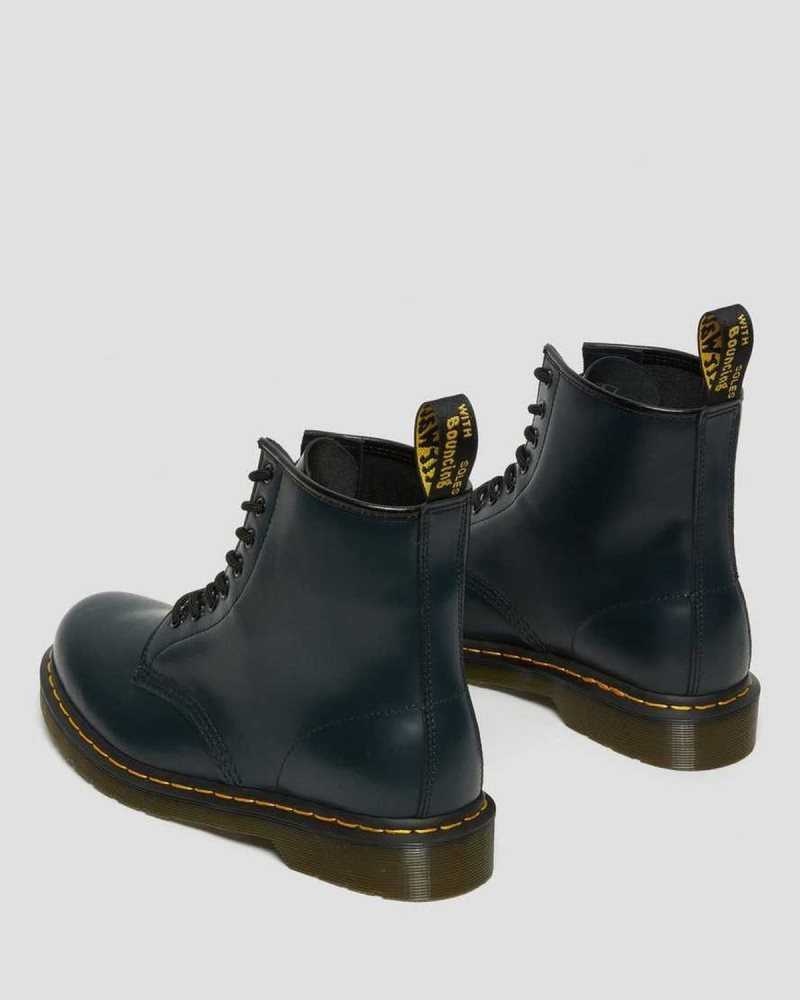 Dr Martens 1460 Smooth Lær Blonder Up Boots Støvletter Herre Marineblå | XIMLH2560