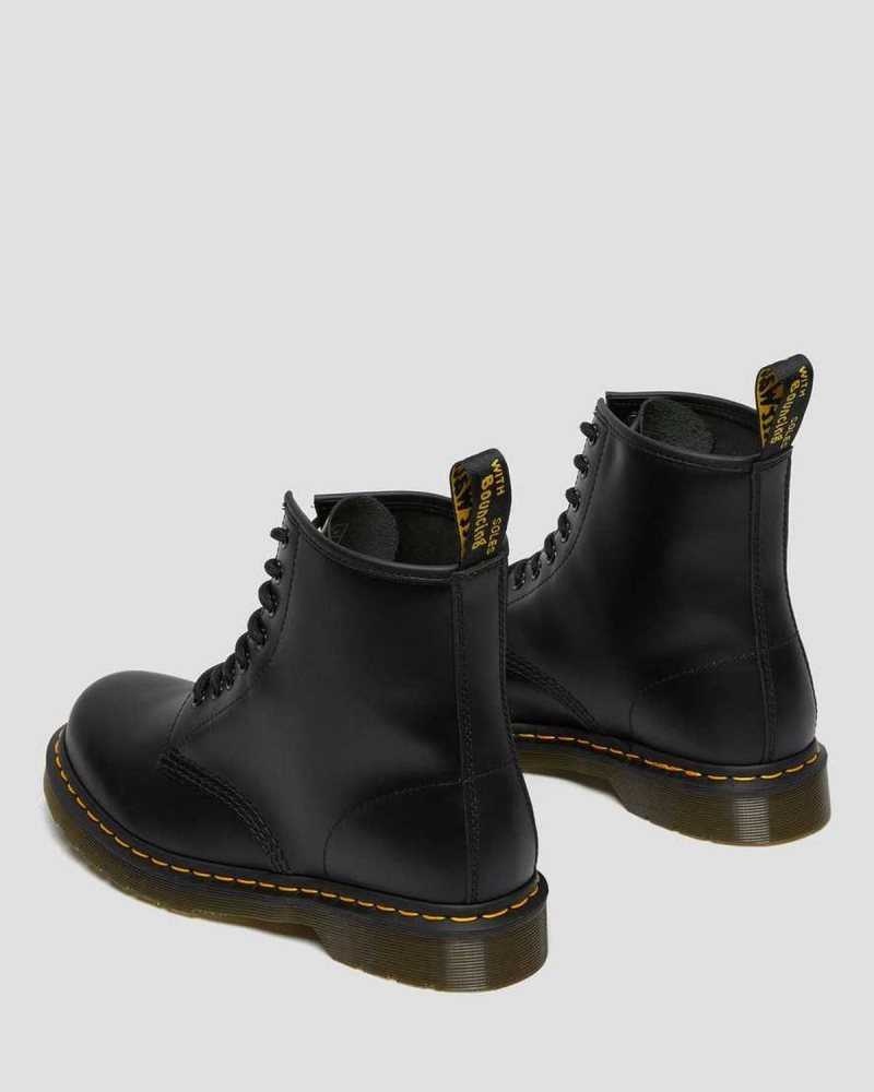 Dr Martens 1460 Smooth Lær Blonder Up Boots Støvletter Dame Svarte | UCPLD5394