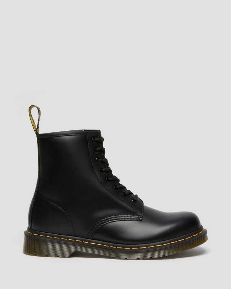 Dr Martens 1460 Smooth Lær Blonder Up Boots Støvletter Dame Svarte | UCPLD5394