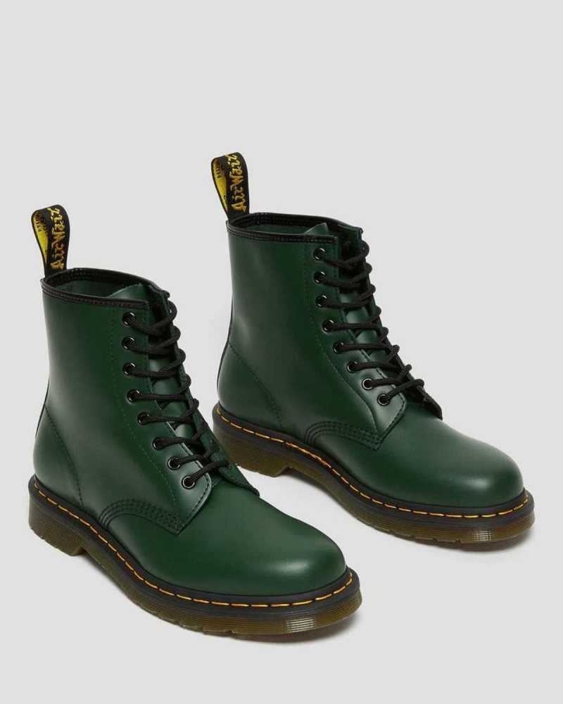 Dr Martens 1460 Smooth Lær Blonder Up Boots Støvletter Dame Grønn | RYOPG6457