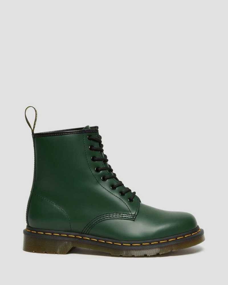 Dr Martens 1460 Smooth Lær Blonder Up Boots Støvletter Dame Grønn | RYOPG6457