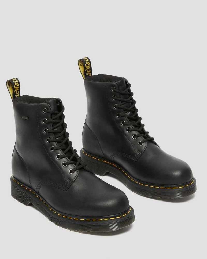 Dr Martens 1460 Vanntette Blonder Up Boots Vinterstøvler Herre Svarte | NFYOK2894