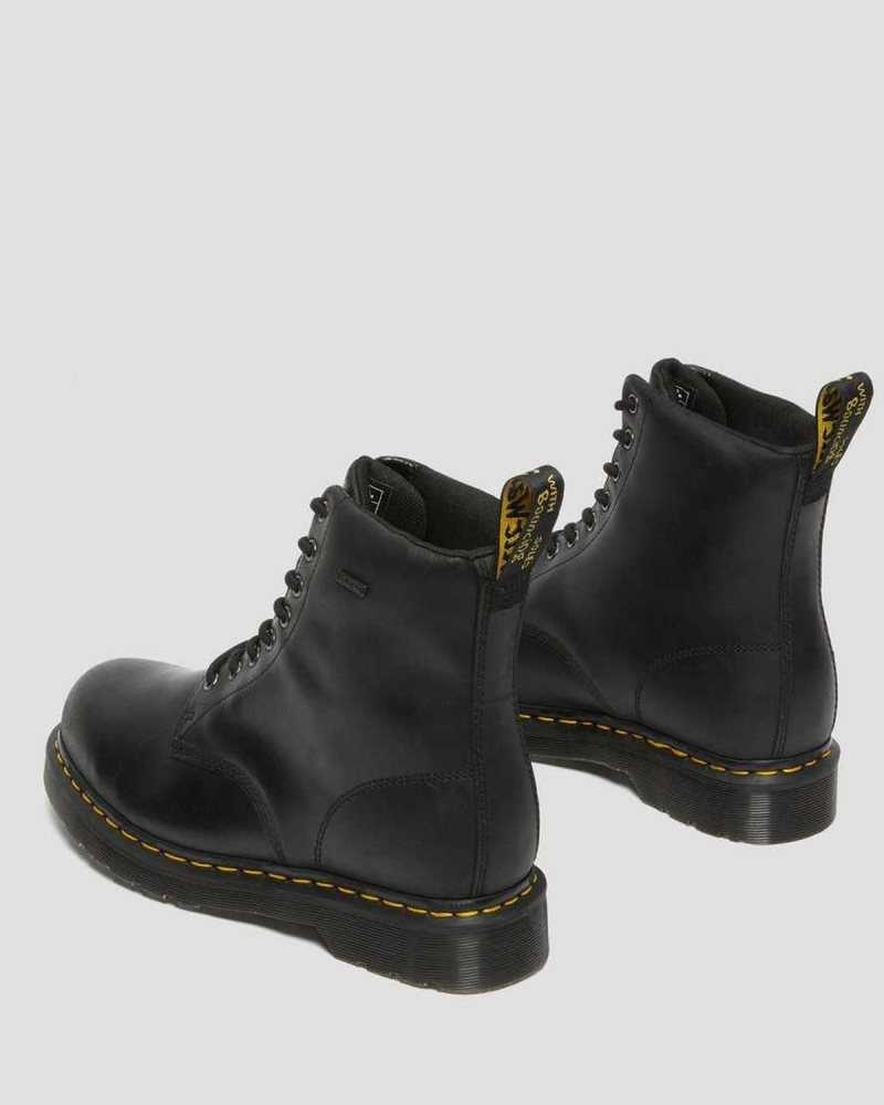 Dr Martens 1460 Vanntette Blonder Up Boots Vinterstøvler Herre Svarte | NFYOK2894