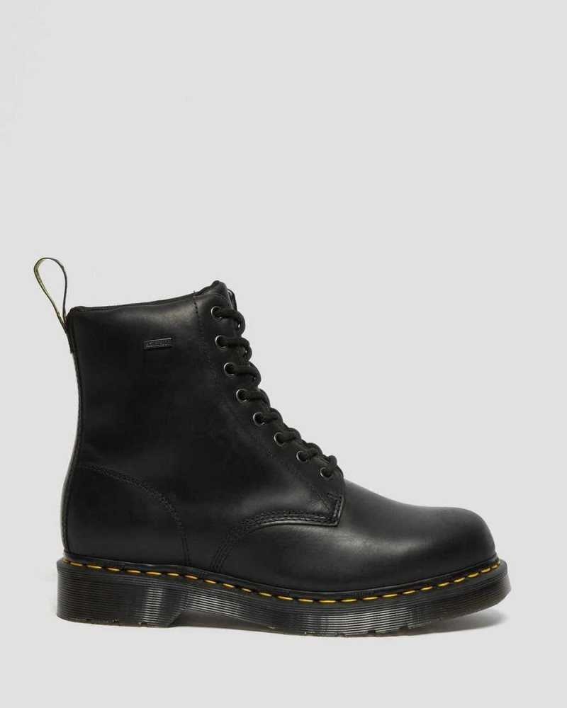 Dr Martens 1460 Vanntette Blonder Up Boots Vinterstøvler Herre Svarte | NFYOK2894